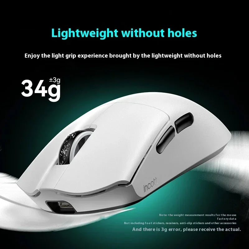 Three-Mode Wireless Gaming Mouse – PAW3950 Sensor, 8K Polling, Low Latency