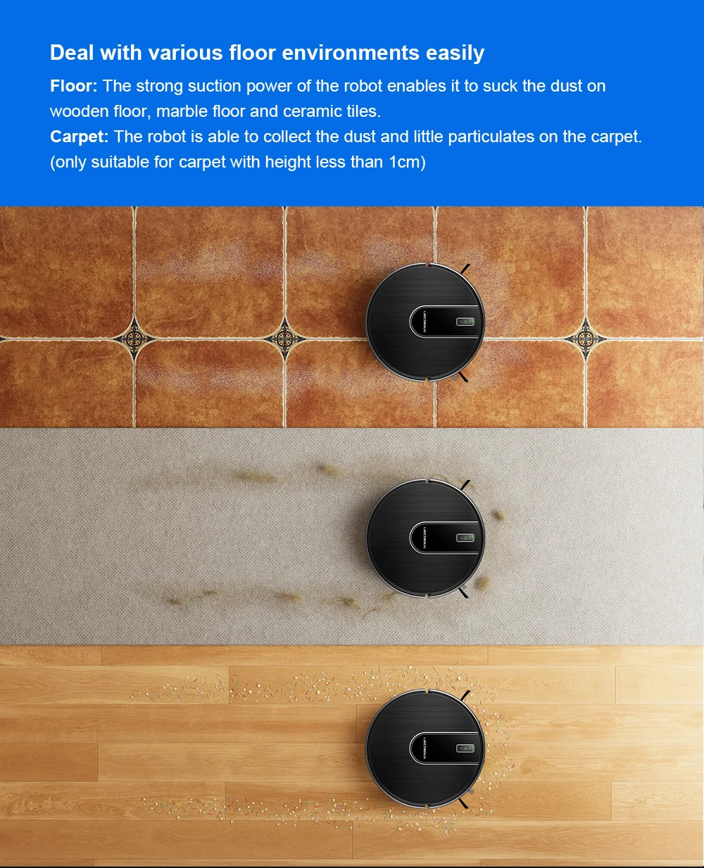 Liectroux N7S-U Smart Robot Vacuum Cleaner – Wet & Dry Mop, HEPA Filter, Alexa Ready