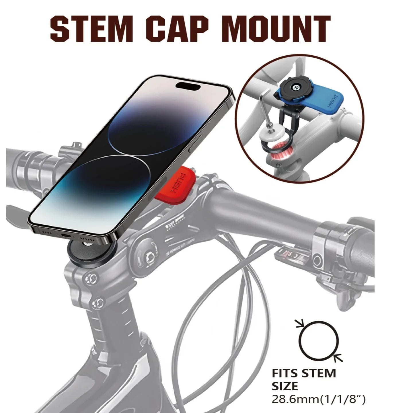 Motorcycle Phone Holder – Shock-Absorbing Quick-Release Bike Mount