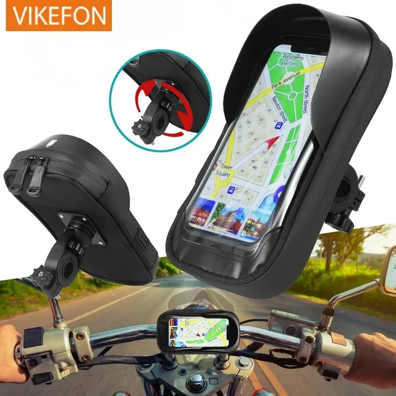 Handlebar Phone Holder Bag – Touch Screen Bike & Motorcycle Mount