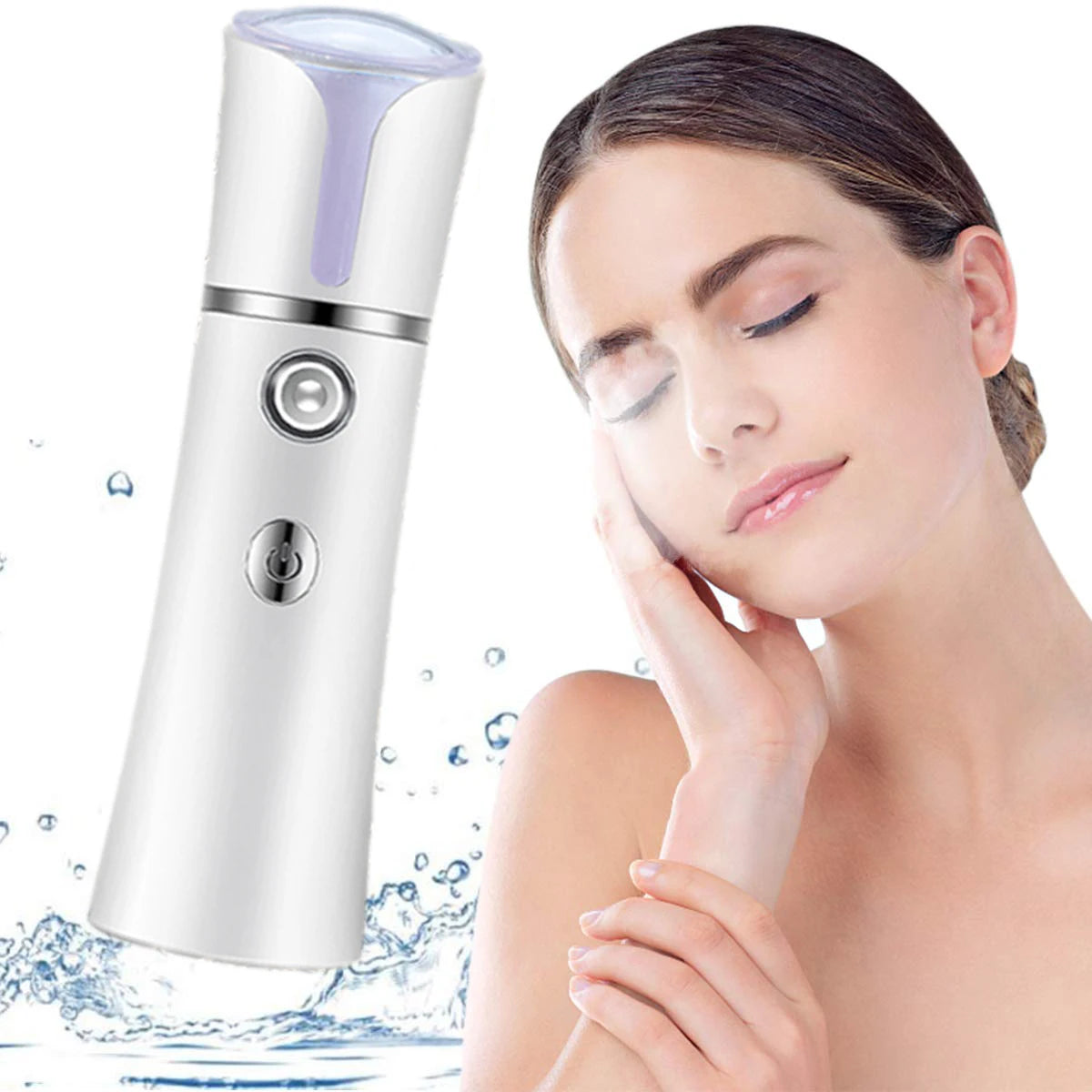 Portable Nano Face Steamer – USB Rechargeable Cold Mist Skin Hydrator