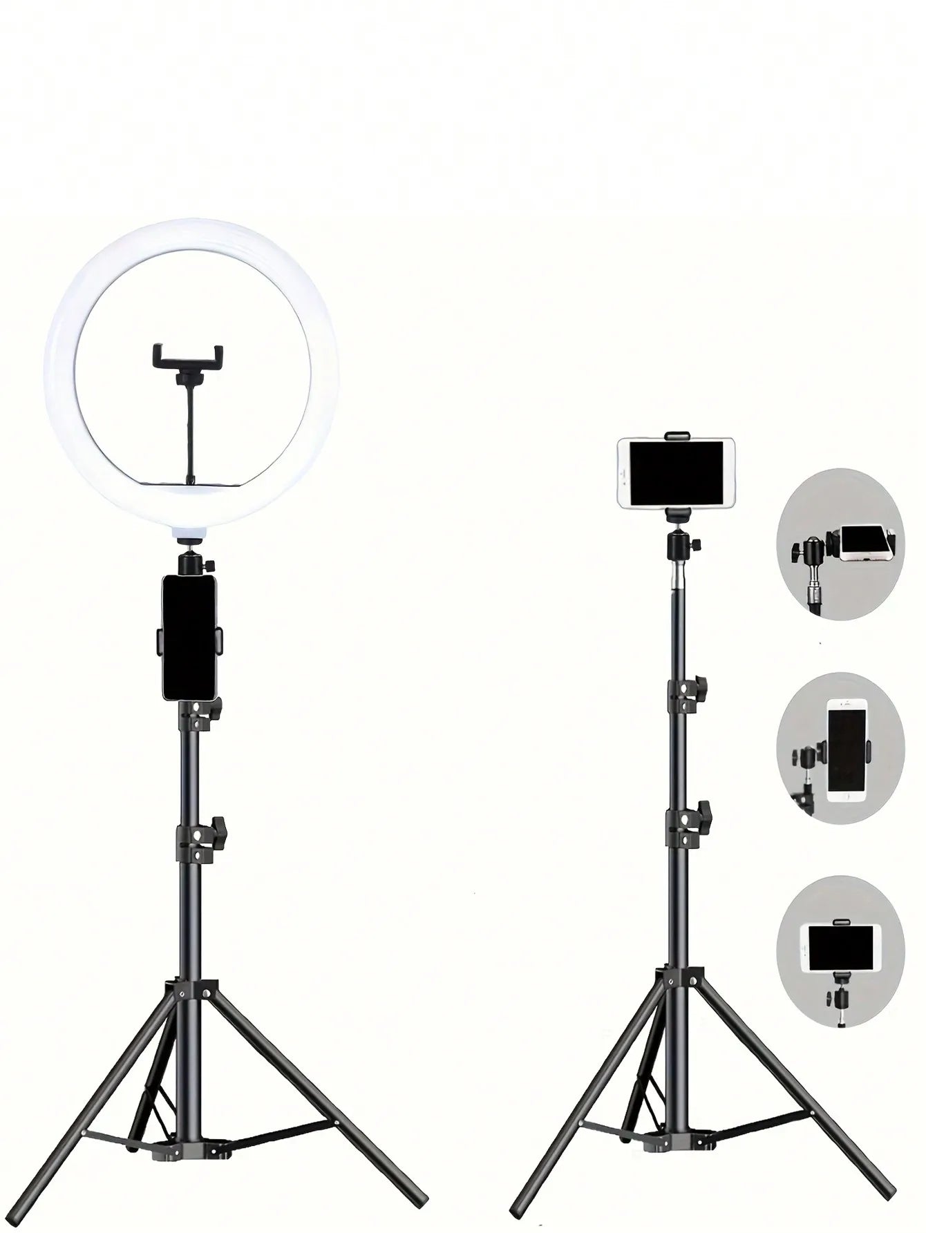 Professional 10-Inch Ring Light Tripod Kit for Selfies & Live Streaming