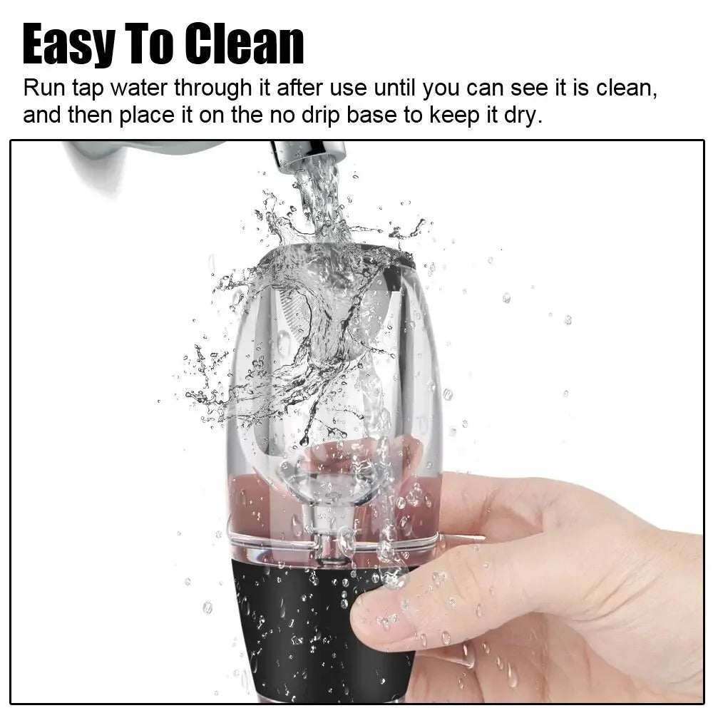 Upors Instant Wine Aerator Pourer – Compact Decanter Attachment for Red & White Wine