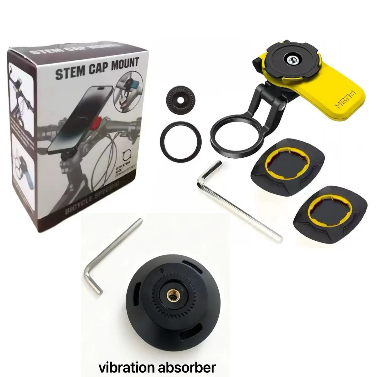 Motorcycle Phone Holder – Shock-Absorbing Quick-Release Bike Mount