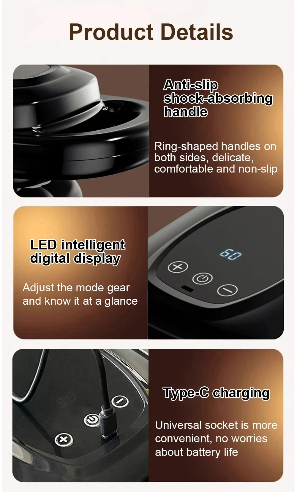 HOMEFISH 6-Head Massage Gun – Wide-Coverage Percussive Muscle Relaxation