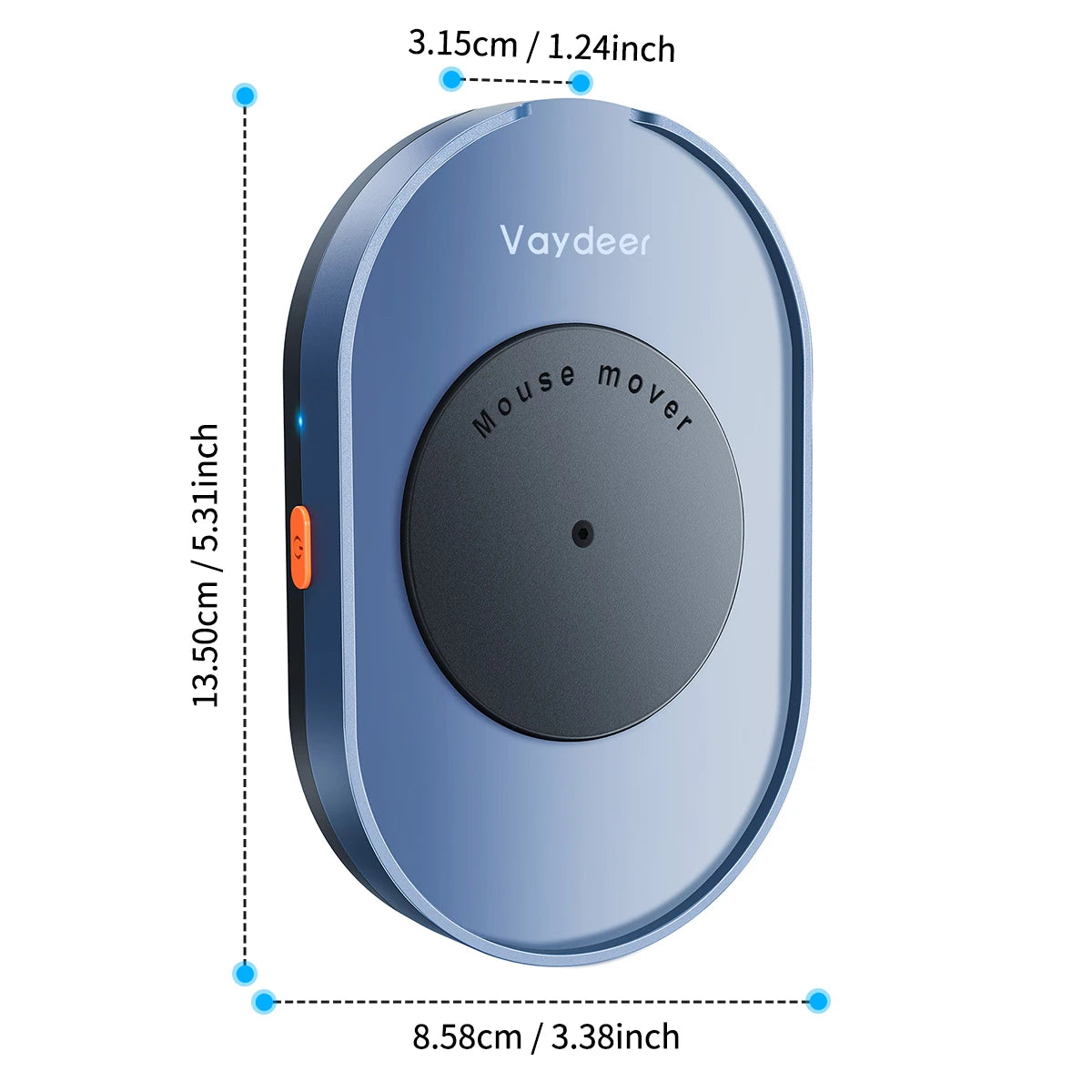 VAYDEER FM2081 Ultra-Silent Mouse Mover – USB Mouse Jiggler for Teams, Outlook & Meetings