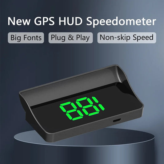 PHONEPACE GPS Car Head-Up Display – Plug & Play Digital Speedometer HUD with Sunshade & Large Font (Universal Fit)