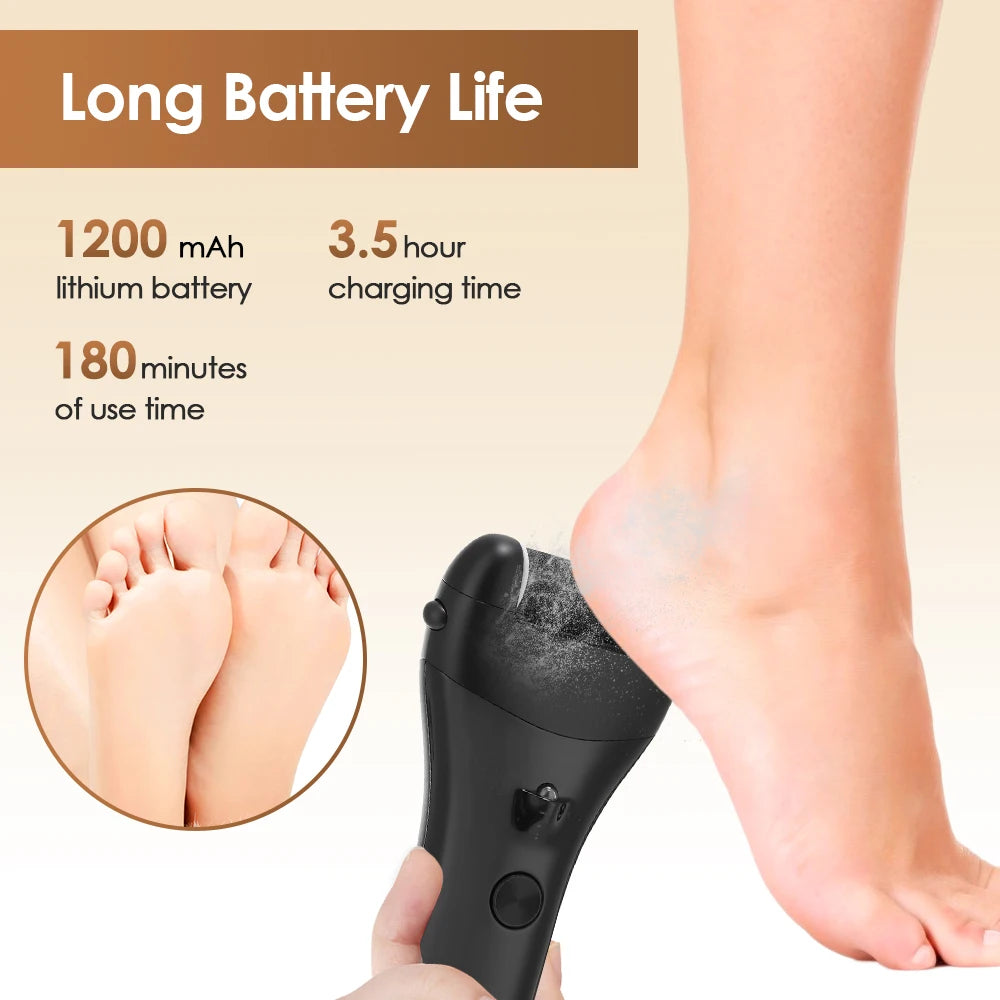 AFDEAL Rechargeable Electric Foot Callus Remover – Professional Pedicure Grinder (Standard / Simple)