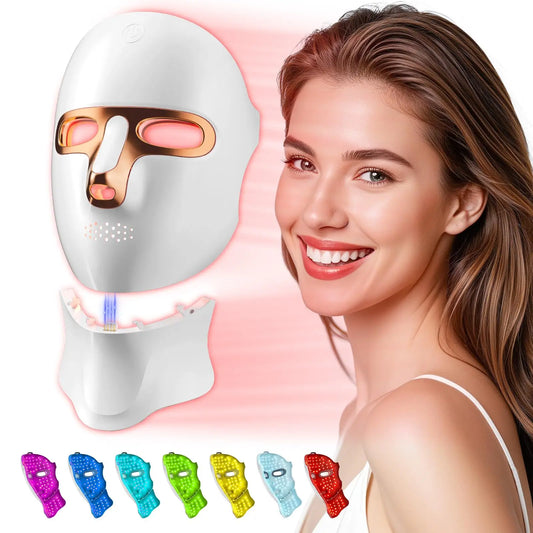 Abay USB Rechargeable LED Facial Mask – Whitening & Anti-Acne Skincare Beauty Device