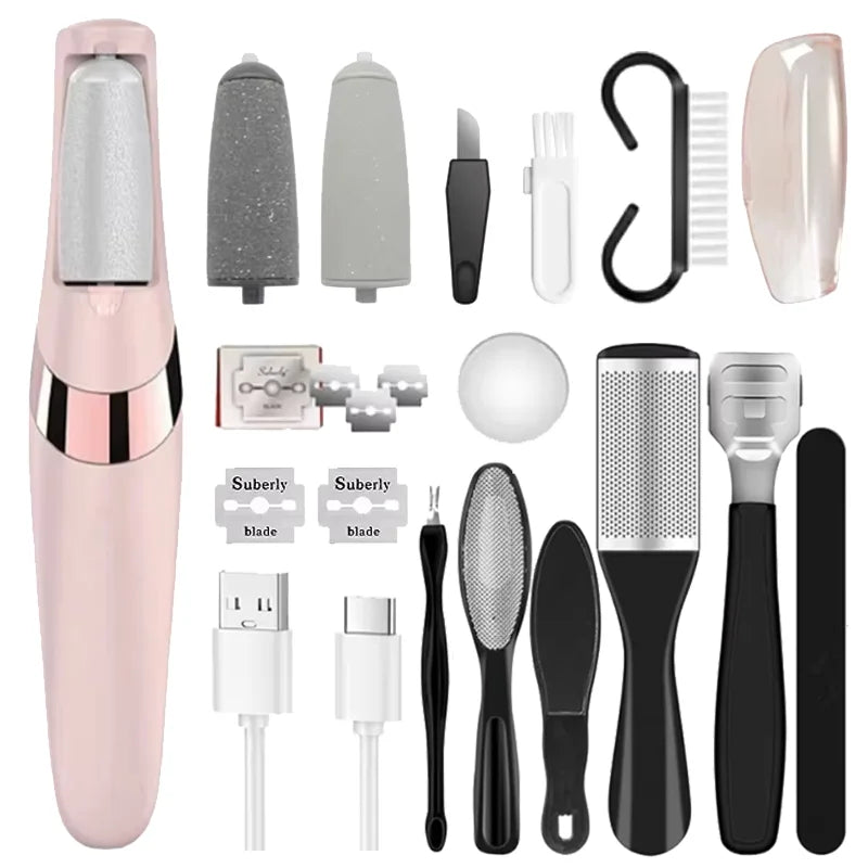 RESUXI Electric Foot Callus Remover – Portable Rechargeable Pedicure Tool (Model 265S)