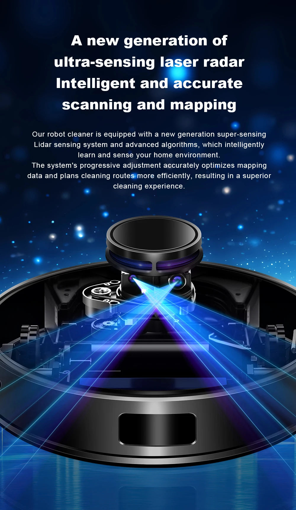 Liectroux M70 Pro Smart Robot Vacuum – LiDAR Navigation, 175-Min Runtime, Self-Empty Base