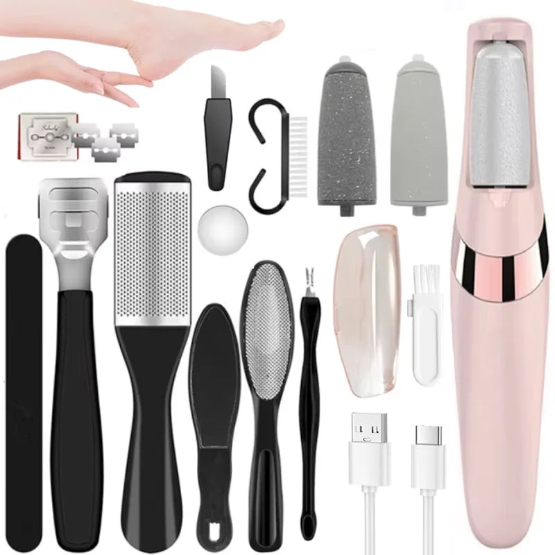 RESUXI Electric Foot Callus Remover – Portable Rechargeable Pedicure Tool (Model 265S)