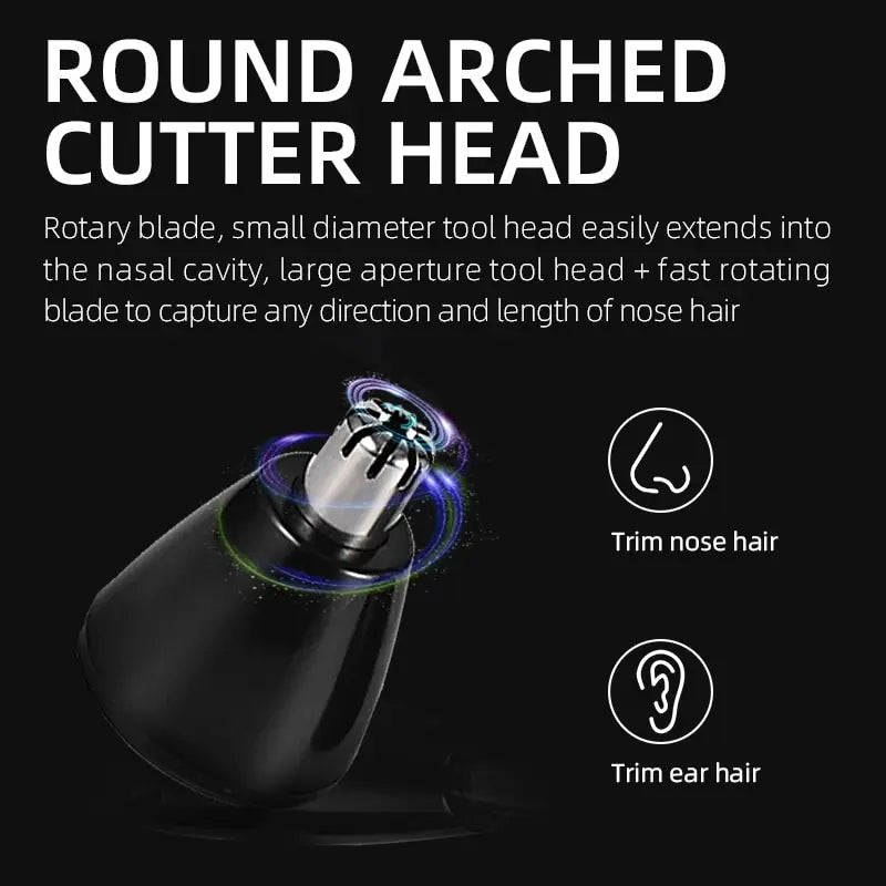 Kemei KM-312 Nose, Beard & Eyebrow Trimmer – Compact Rechargeable Groomer