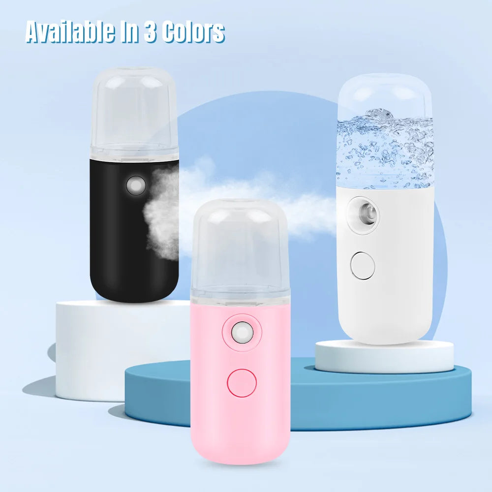 JBMBHC Rechargeable Face Mist Hydrator – Cold Spray Anti-Aging Skin Care