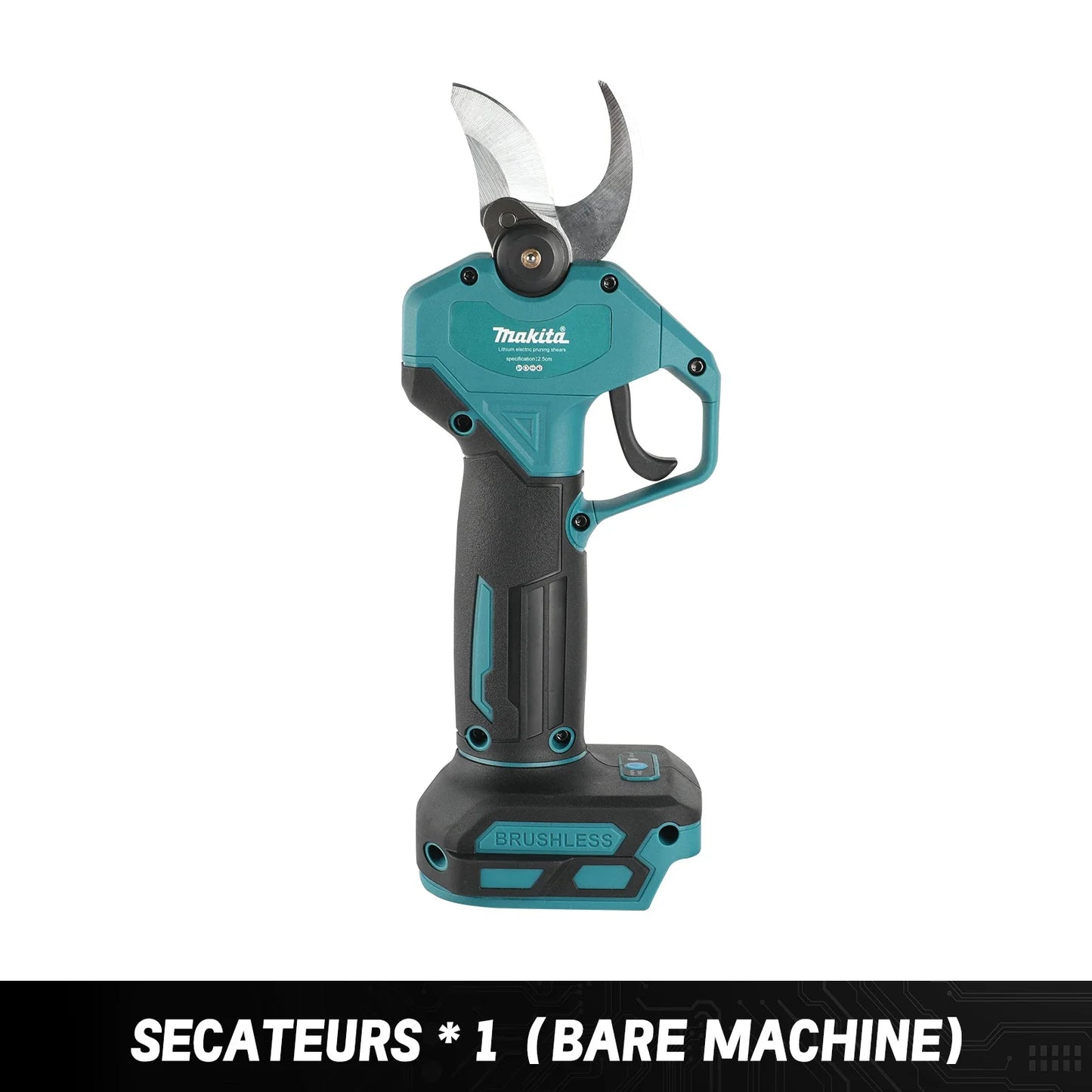 Makita Cordless Electric Pruning Shears 18V – Brushless Motor, SK5 Steel Blade, LCD Display