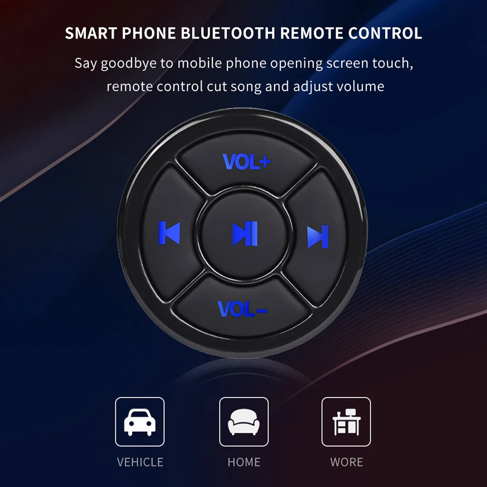 Wireless Bluetooth Media Button Remote Control for Music & Camera