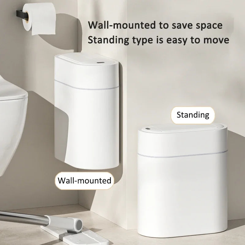 7L/9L Smart Trash Can with Lid – Motion Sensor Touchless Garbage Bin