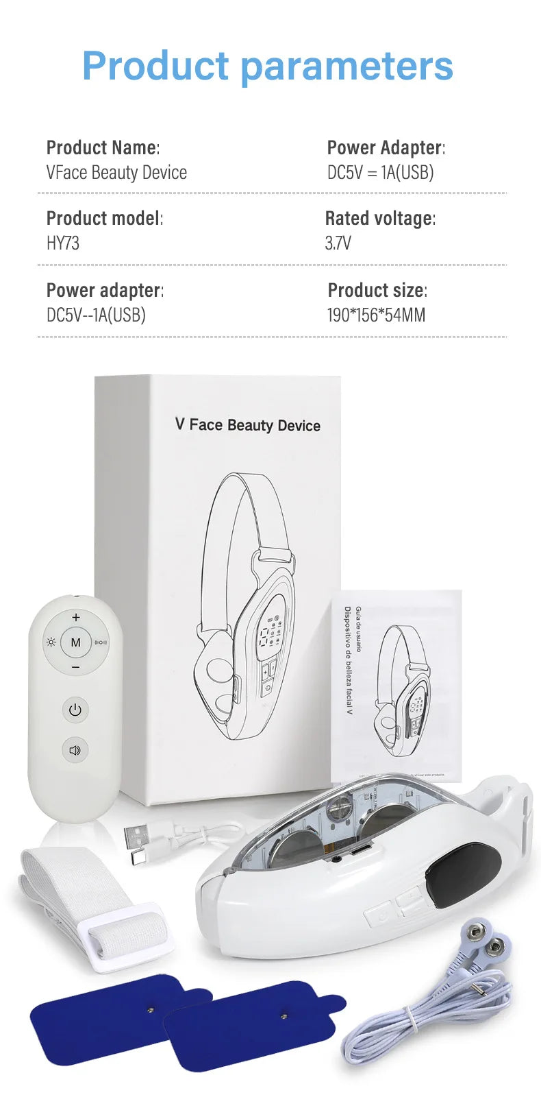 MERALL V Face Facial Lifting Device – Electric Chin & Jawline Sculpting Massager