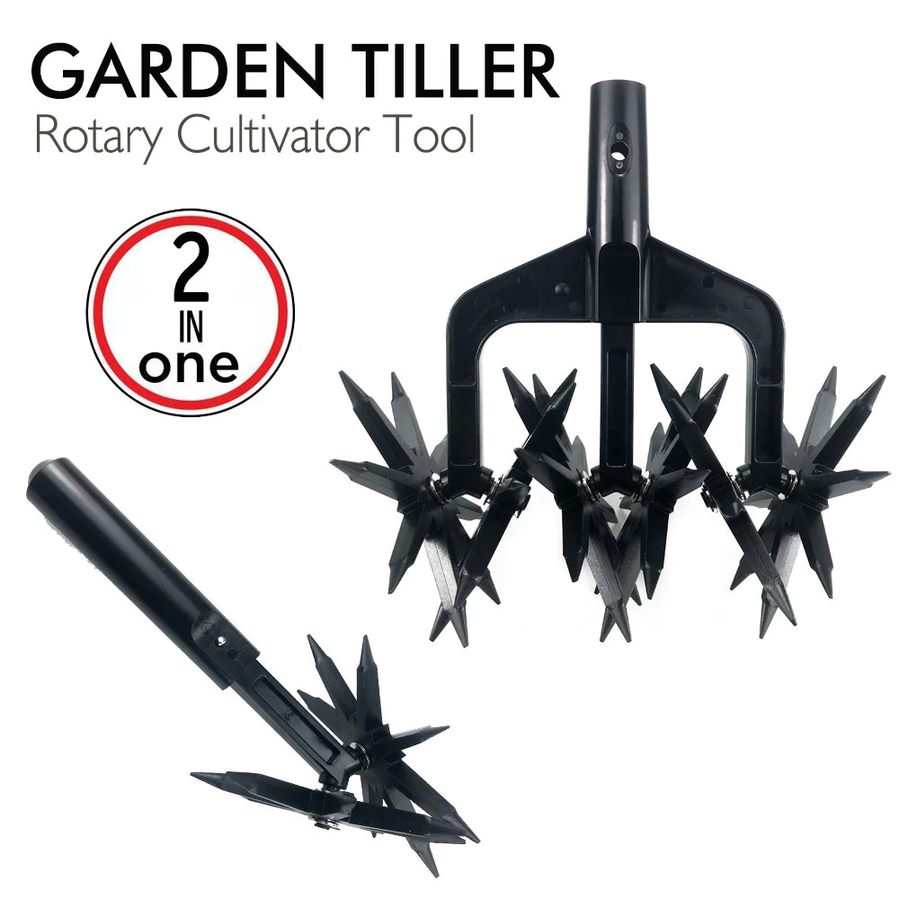 QDS Lawn Aerator Tool Push Style Soil Spike Aerator for Garden & Lawn Care