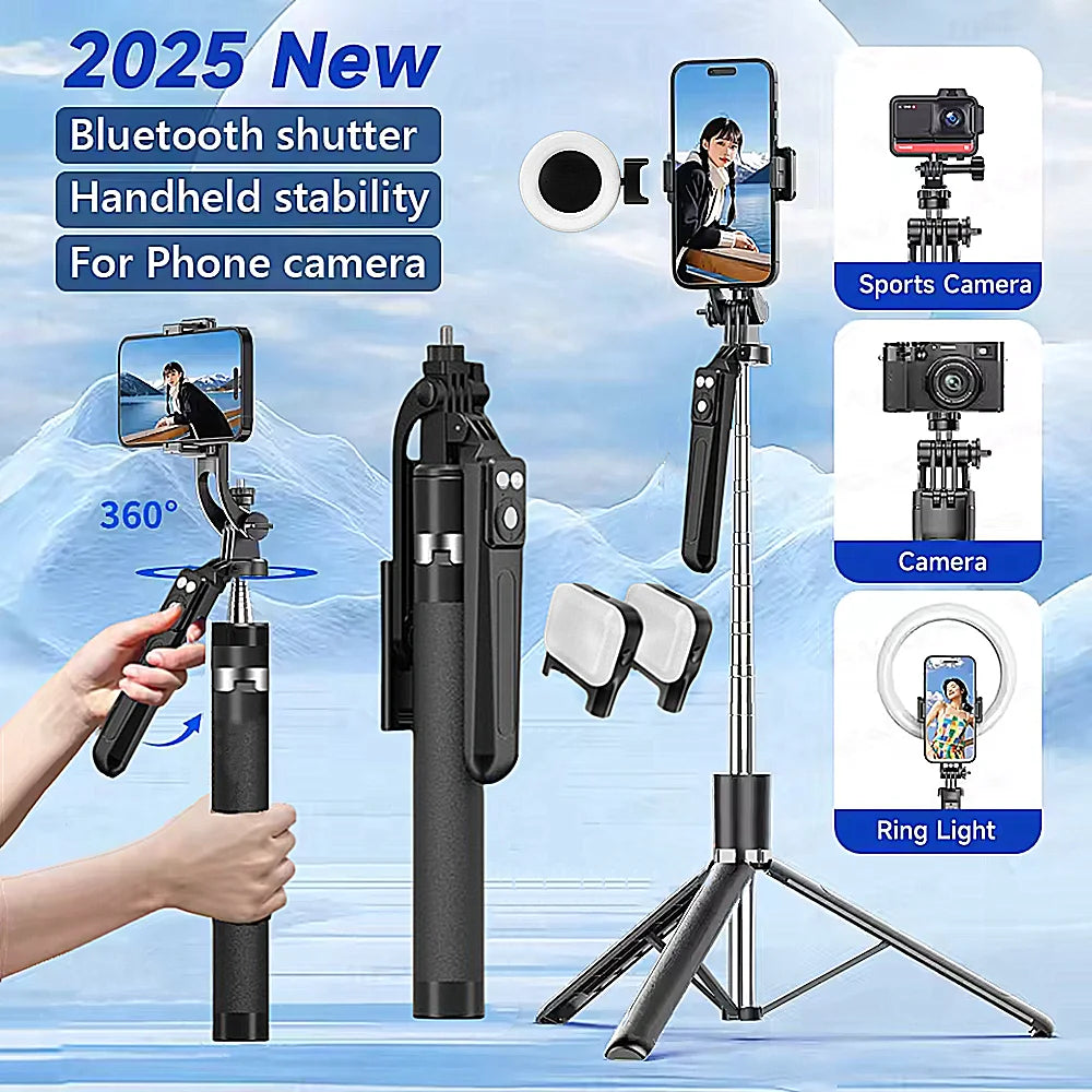 Bluetooth Selfie Stick Tripod 170cm – Lightweight Travel Stand for Phones & Cameras