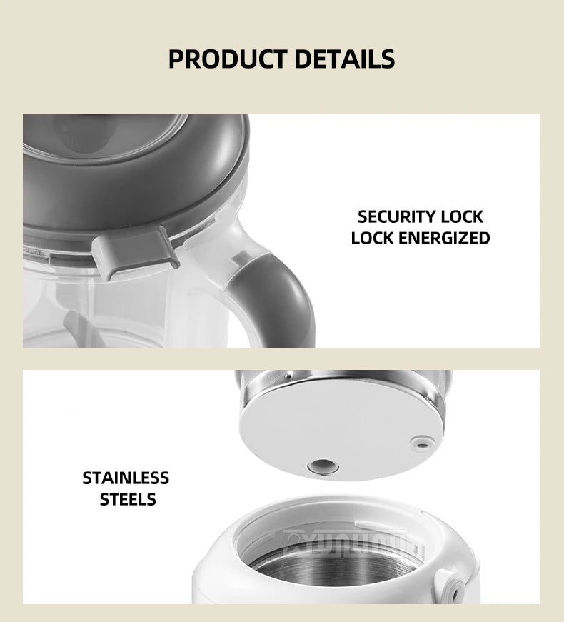 YunlinLi 450W Electric Food Grinder – Compact Kitchen Chopper for Everyday Use