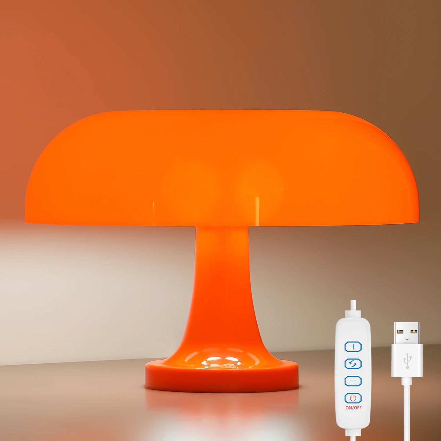 Topwinson Mushroom Night Lamp | Tri-Color Ambient Light with USB-C Charging