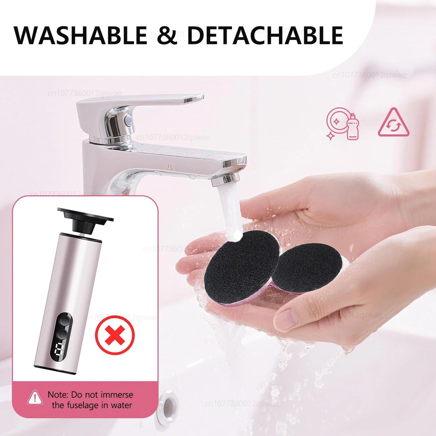 XMSJ 2-in-1 Electric Foot Callus Remover – Rechargeable Foot File & Nail Grinder with 9 Speeds