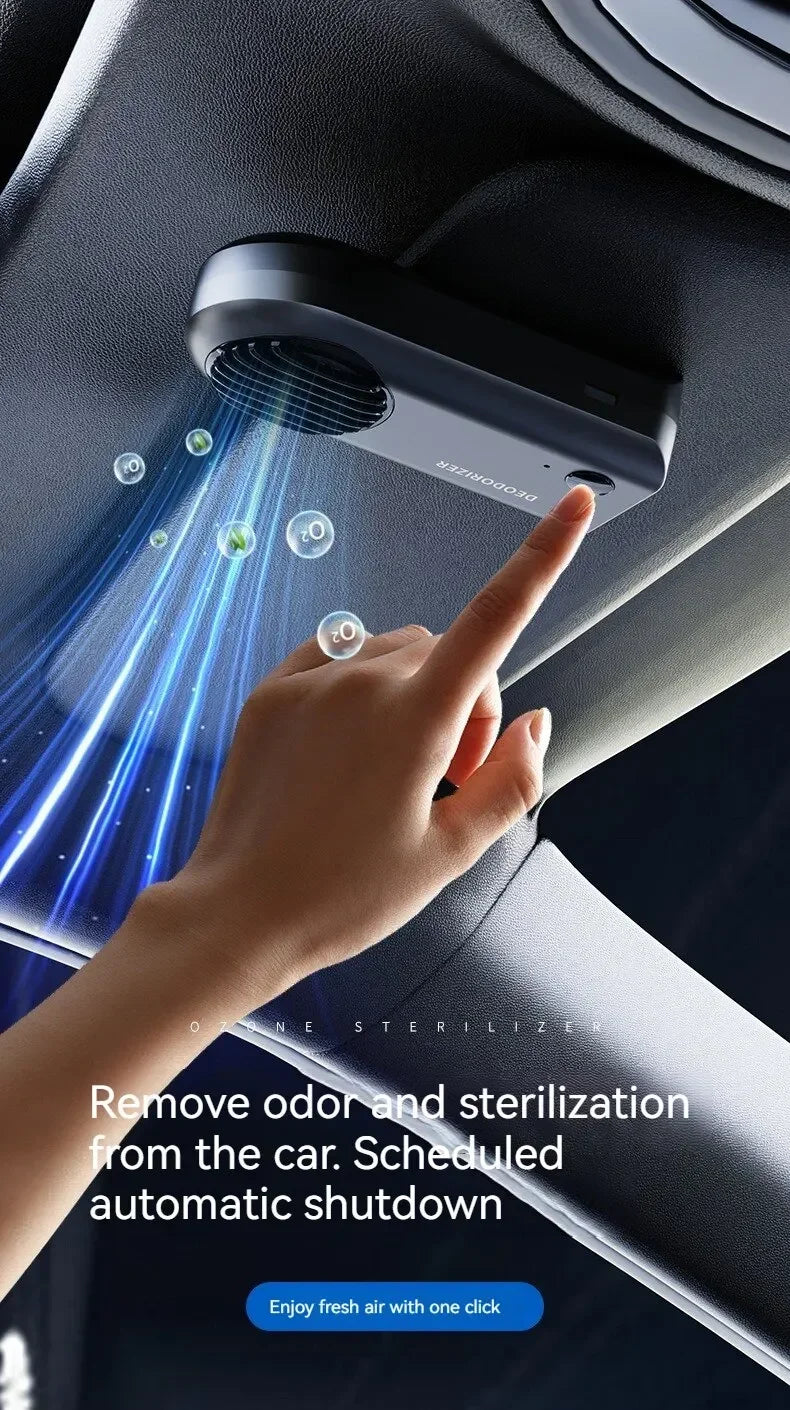 Electronic Refrigerator Odor Eliminator with Ozone Purifier – Smart Mini Air Cleaner for Home & Car (10W)