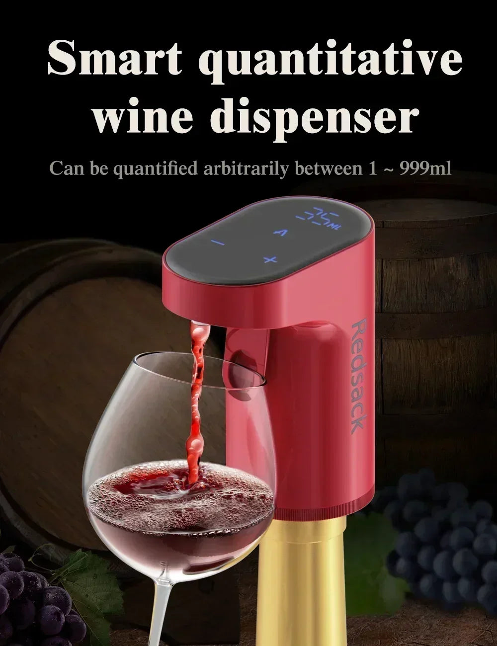Smart Sensor Electric Wine Dispenser – Hands-Free Auto Pour with Type-C Charging