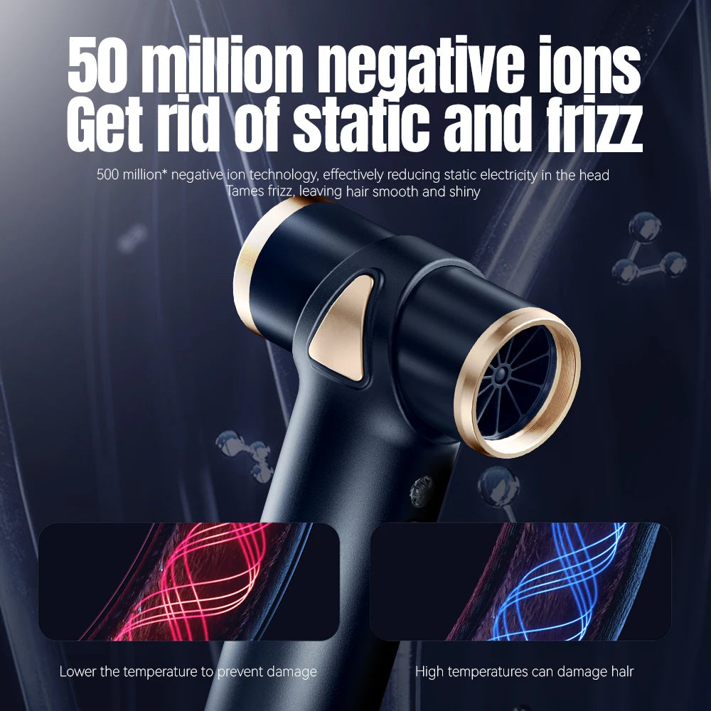Lescolton Cordless Hair Dryer – Mini High-Speed, Ionic, Rechargeable