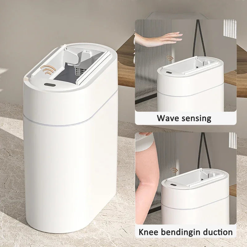 7L/9L Smart Trash Can with Lid – Motion Sensor Touchless Garbage Bin