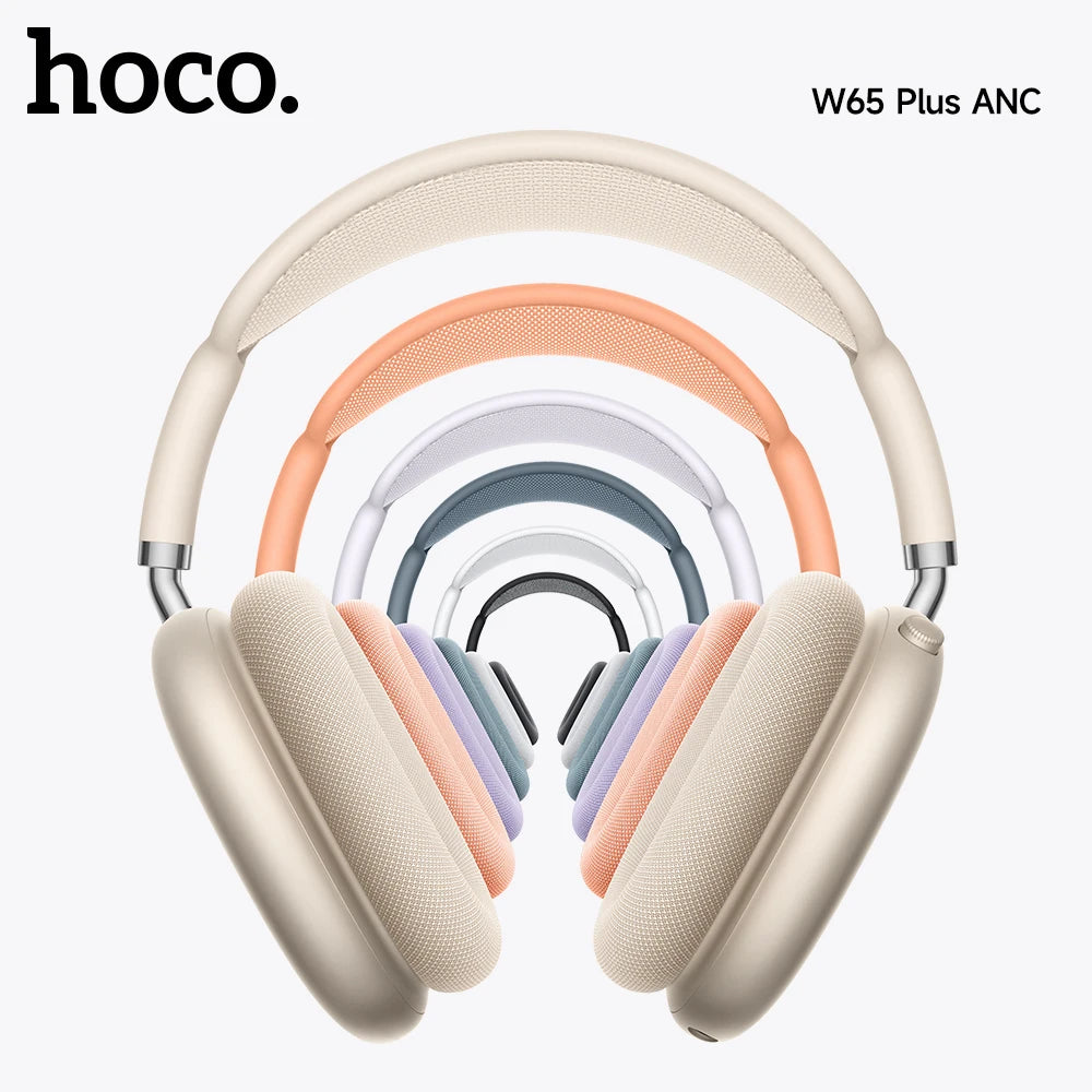 W65 Plus ANC Wireless Headphones – Bluetooth 5.4, 45H Playtime, Mic