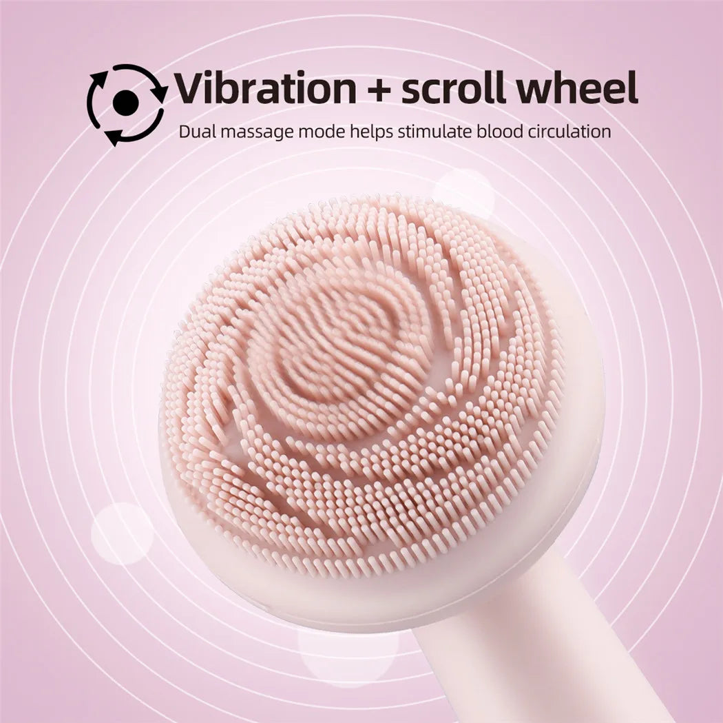 HOMEFISH Portable Facial Cleansing Device – 4-Mode Deep Clean & Massage Brush