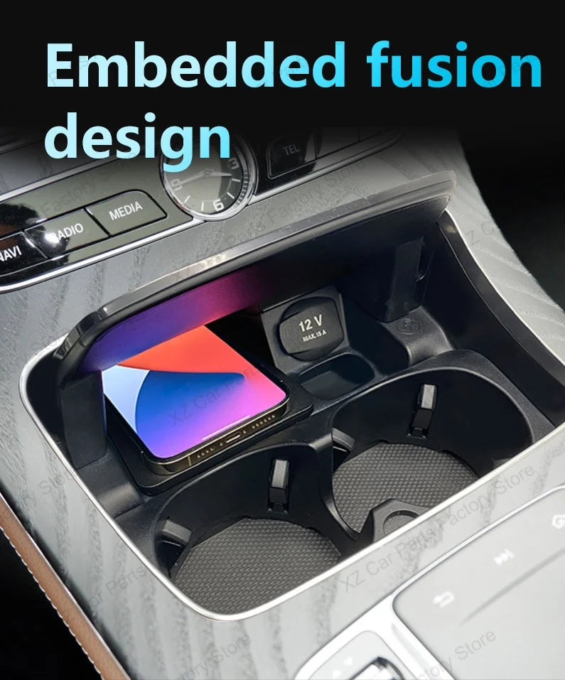 E-Class W213 / E-Coupe 15W Magnetic Wireless Car Charger – 2016–2023