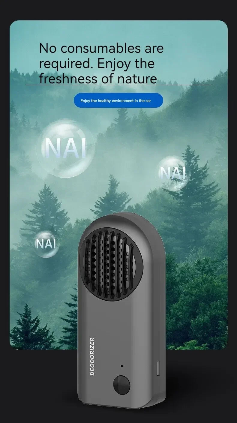 Electronic Refrigerator Odor Eliminator with Ozone Purifier – Smart Mini Air Cleaner for Home & Car (10W)