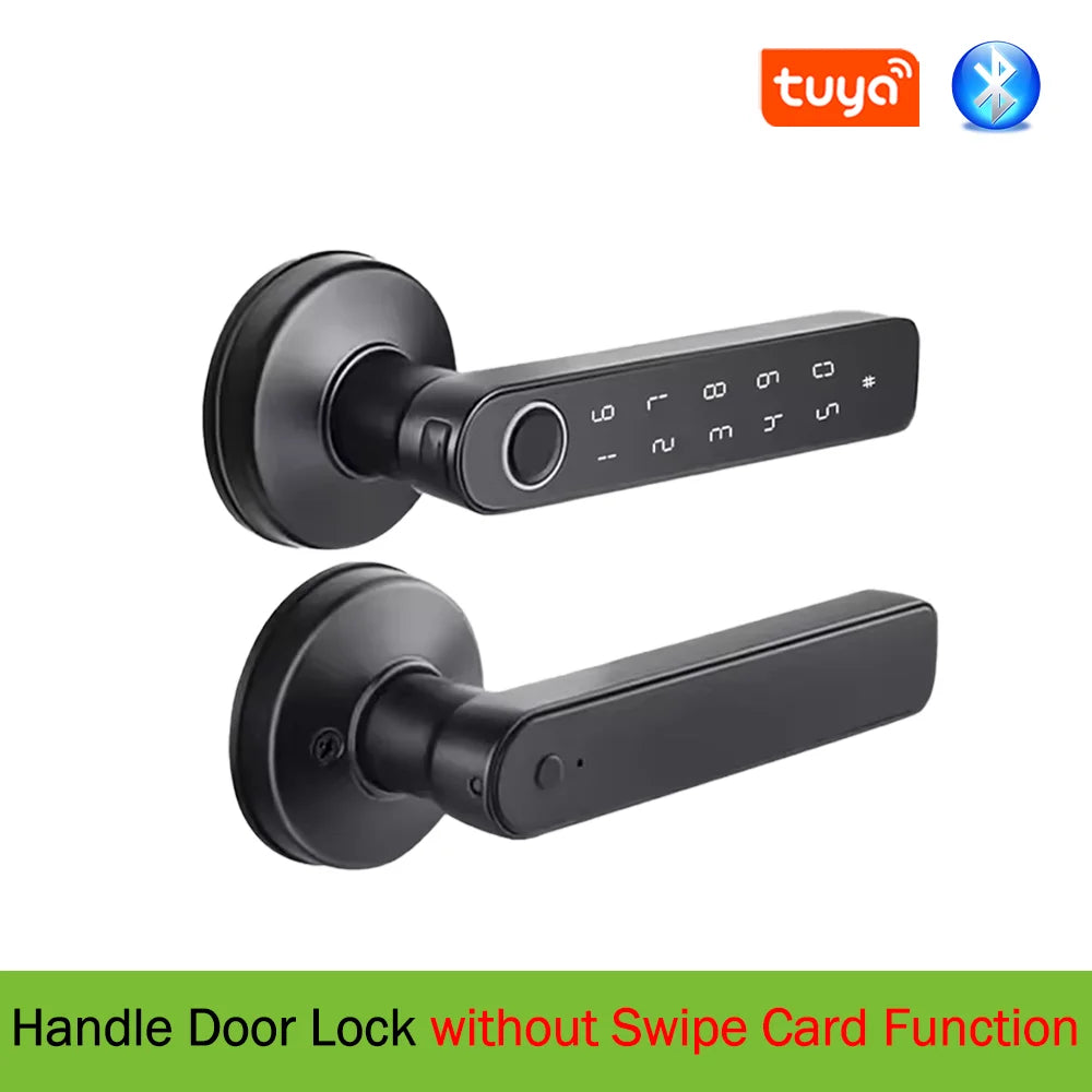 Tuya Smart Door Lock X1/X2 – Fingerprint, Password & App Control with Emergency USB