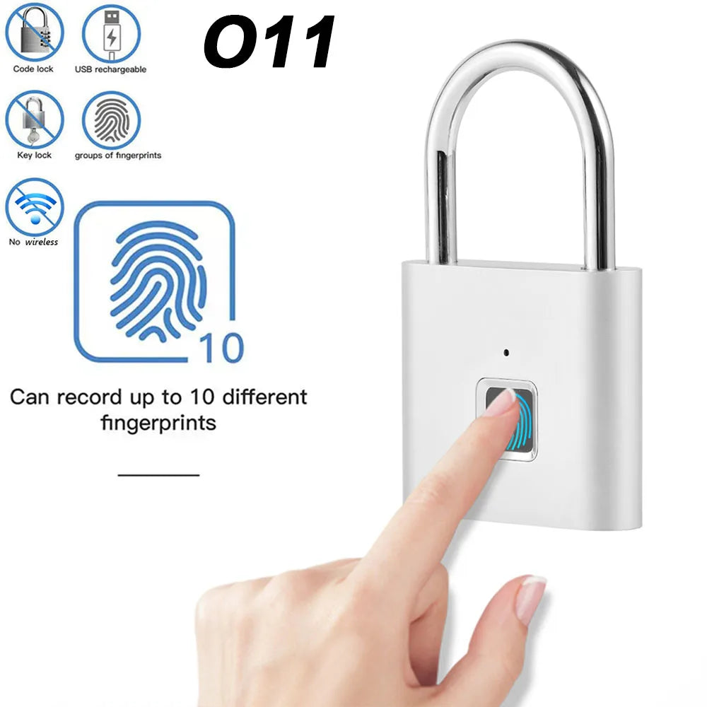 Biometric Fingerprint Padlock – Portable Keyless Lock for Locker & Luggage