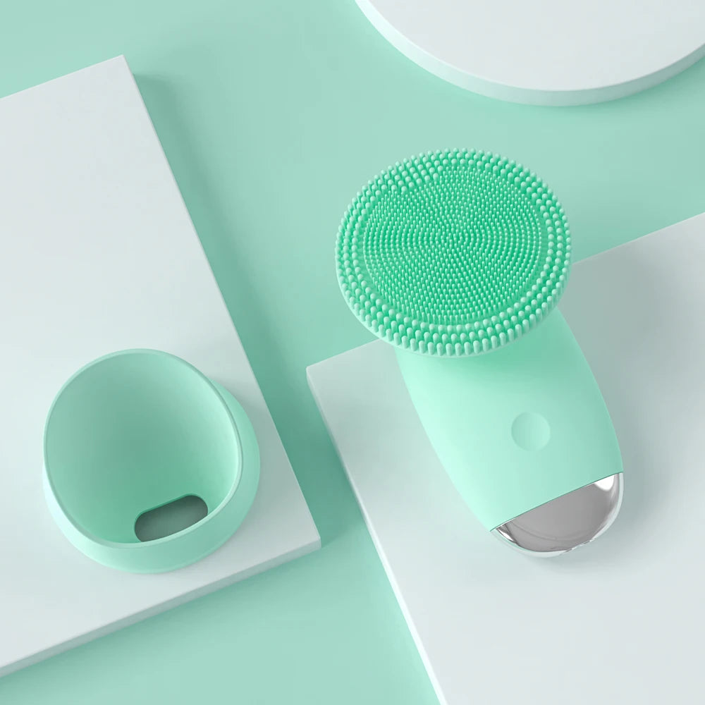 VIMYSHOW Electric Facial Cleanser – 5-Speed Silicone Face Scrubber