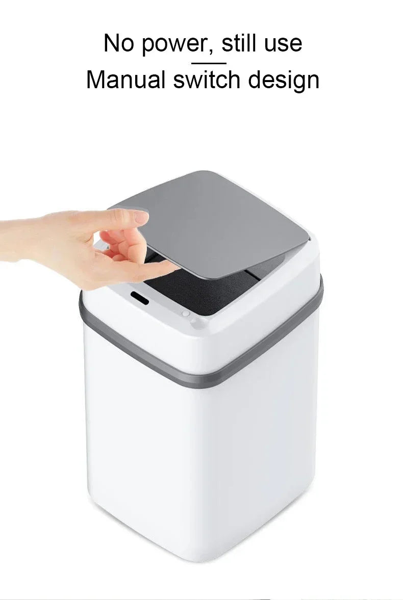 Automatic Trash Can 13L – Touchpad Sensor, Odor Isolation & Quiet Close
