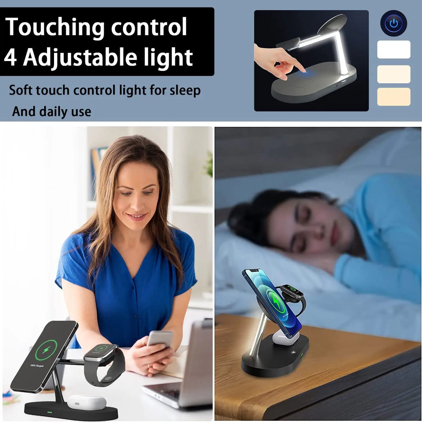 MagSafe Wireless Charging Station with LED Indicator – Apple Only