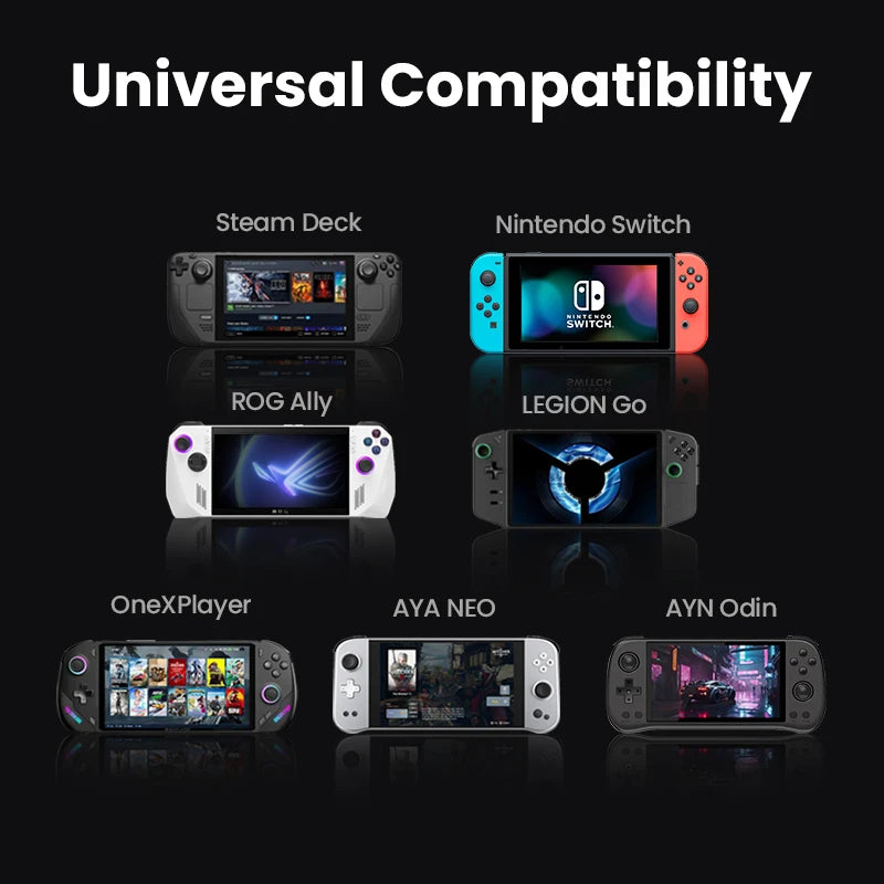9-in-1 Steam Deck Docking Station – 4K@60Hz HDMI, 10Gbps USB-C, 100W PD Stand