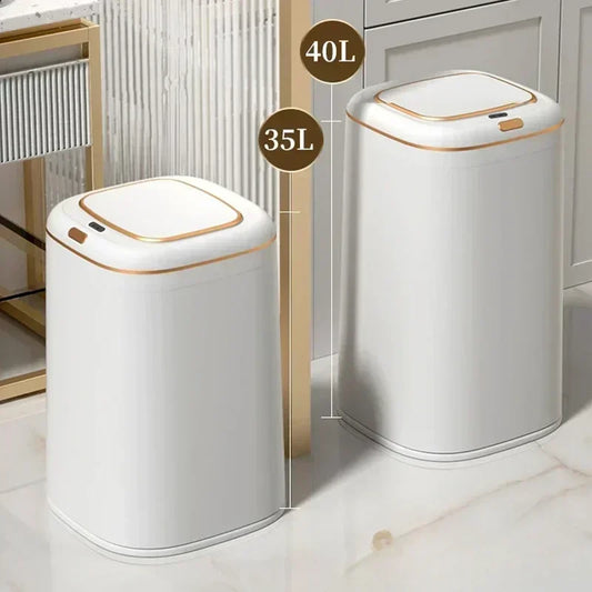 Large Smart Sensor Trash Can 20L / 35L / 40L – Touchless Automatic Garbage Bin for Kitchen