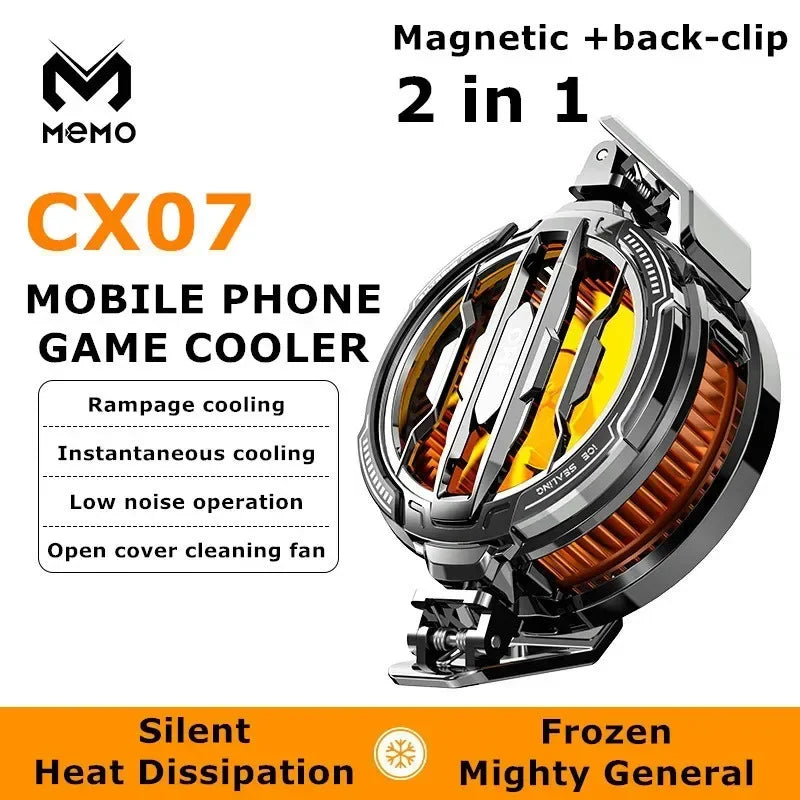 CX07 Mobile Phone Cooler 15W | Magnetic & Back-Clip True Ice Radiator