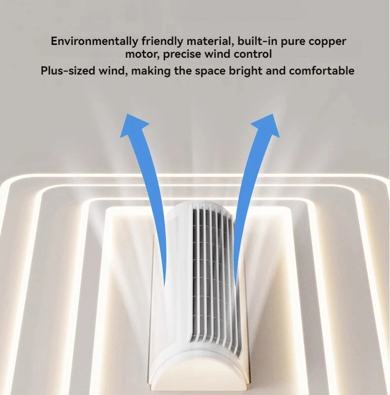 Artpad Modern LED Ceiling Fan with Light | Remote Control, Dimmable, Silent Motor