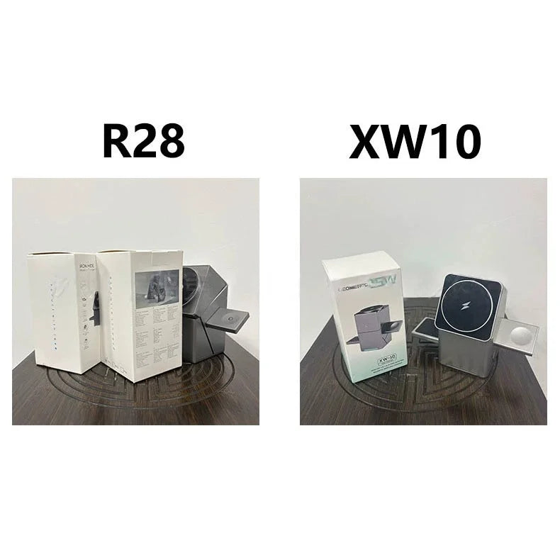 15W Fast Charging 3-in-1  Magic Cube Spin Wireless Charger with Strong Magnetism