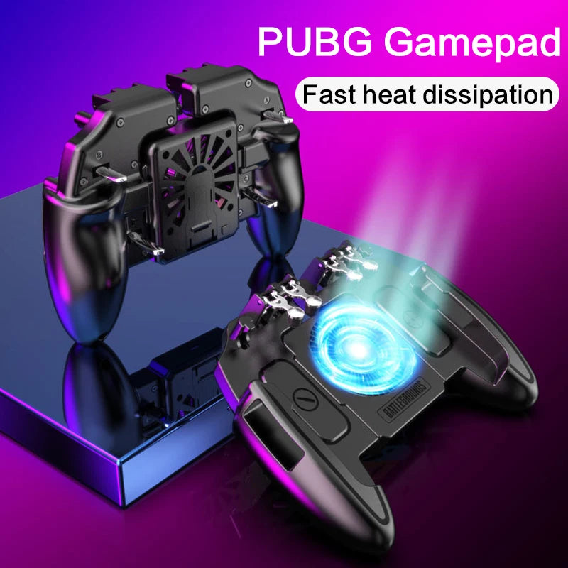 Mobile Gaming Controller Handle – Adjustable Gamepad Grip with Phone Stand