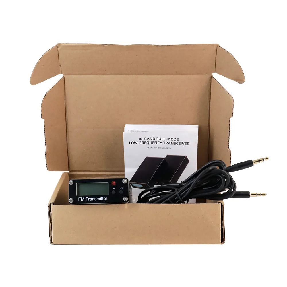 Portable 0.5W Long-Range FM Transmitter – USB-C Powered Mini Broadcast Radio (Up to 2 km, 76–108 MHz)