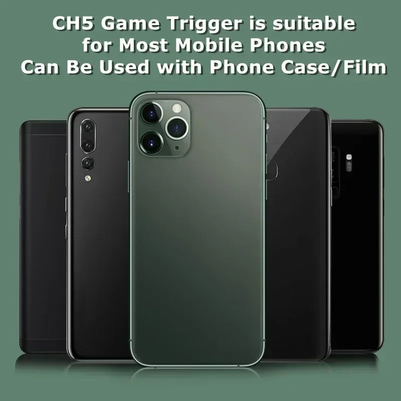 CH5 Mobile Phone Gaming Triggers – Plug & Play L1R1 Shooter Buttons for PUBG