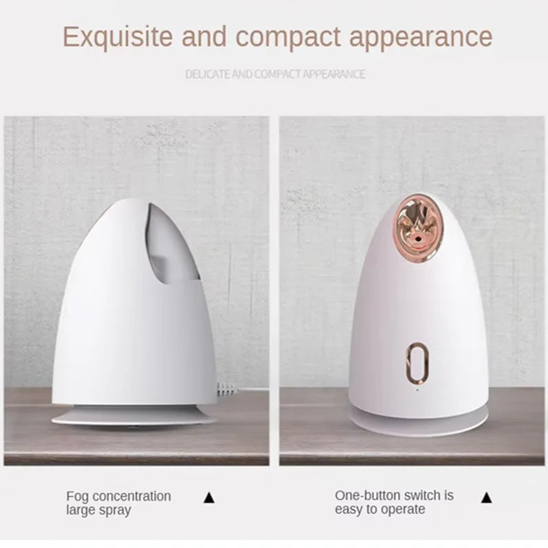 MIKO NICE Hot & Cold Ozone Facial Steamer – Portable Nano Ionic Face Sauna Moisturiser