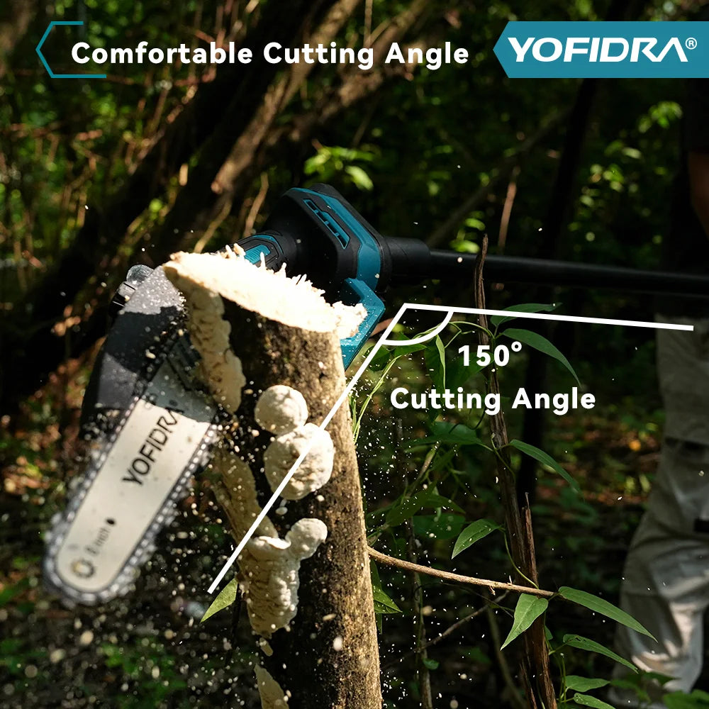 Yofidra Cordless Telescopic Chainsaw 8 Inch – 52,000RPM Brushless Tree Pruner Saw